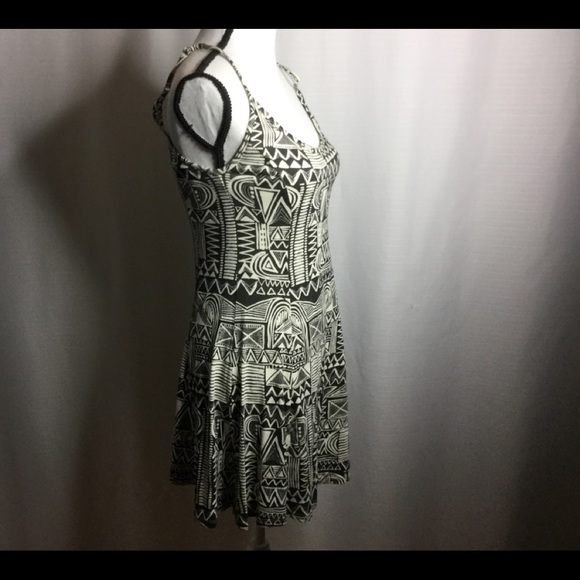 BILLABONG Mini Dress Black/White Aztec Design S - Picture 5 of 7